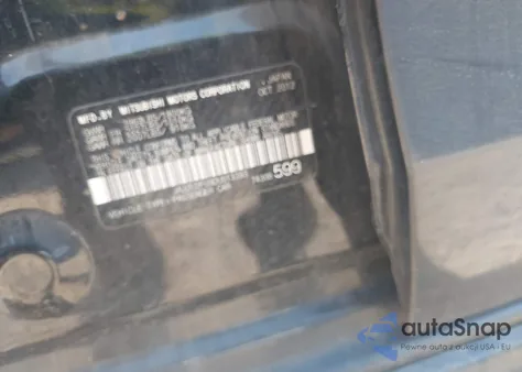 2013 Mitsubishi Lancer Es из США, поврежденный, VIN JA32U2FU9DU013393